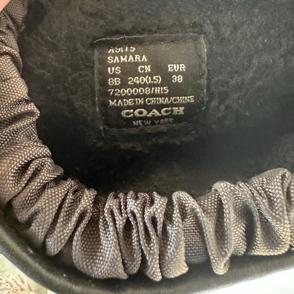 Coach Womens SAMARA Anline Black Quilted All Weather Winter SnowBoots Shoe 8B - Picture 7 of 7